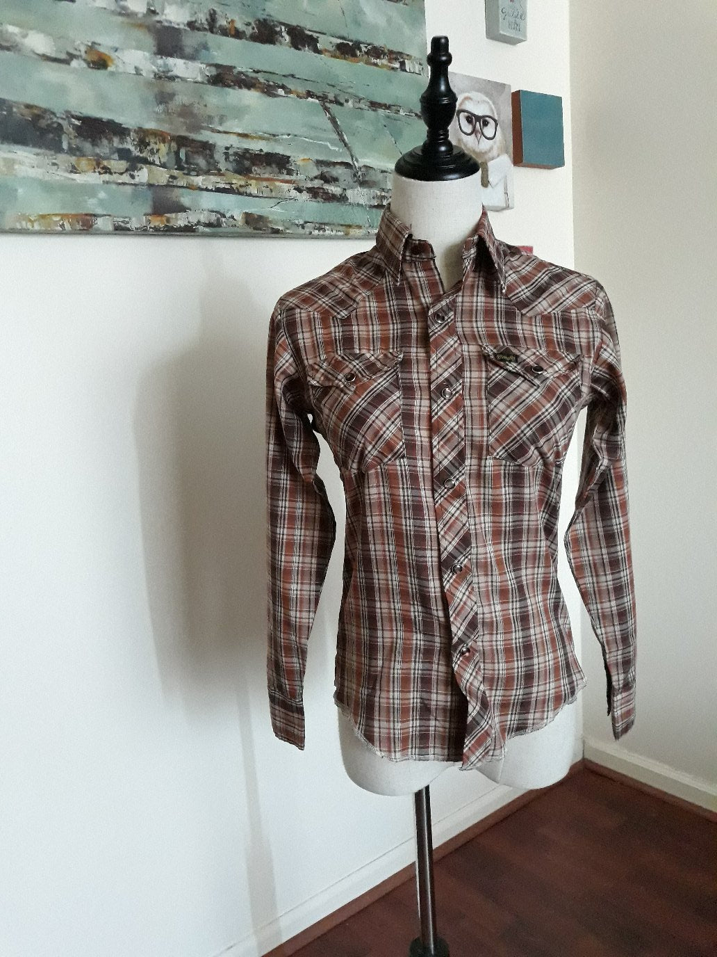 Vintage Wrangler Plaid Shirt (T93)