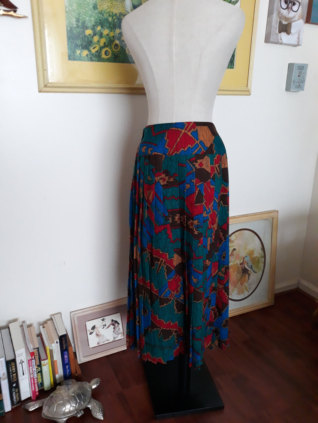 Vintage Ethnic Print Skirt (H93)