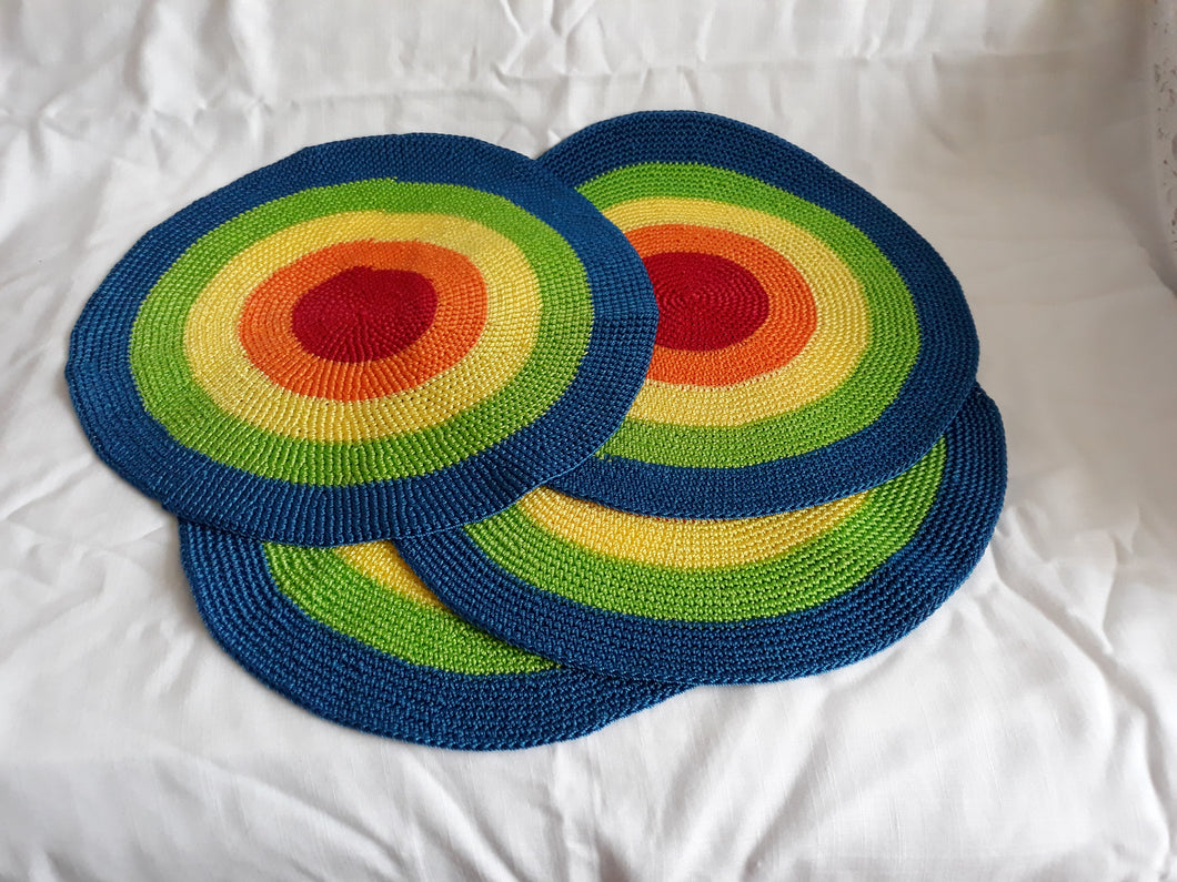 Colorful Woven Placemats  (HW 297)