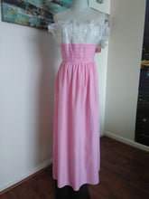 Load image into Gallery viewer, Vintage Pink Lace Bodice Gown (V5)
