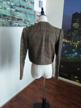 Load image into Gallery viewer, Vintage Cropped Plaid Jacket (G46)
