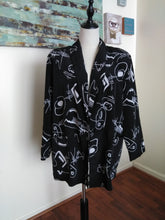 Load image into Gallery viewer, Vintage Scribble Print Blazer (G48)
