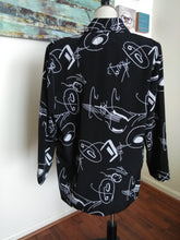 Load image into Gallery viewer, Vintage Scribble Print Blazer (G48)
