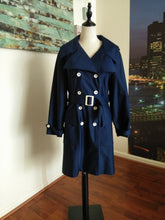 Load image into Gallery viewer, Navy Vintage Trench Coat (NN)

