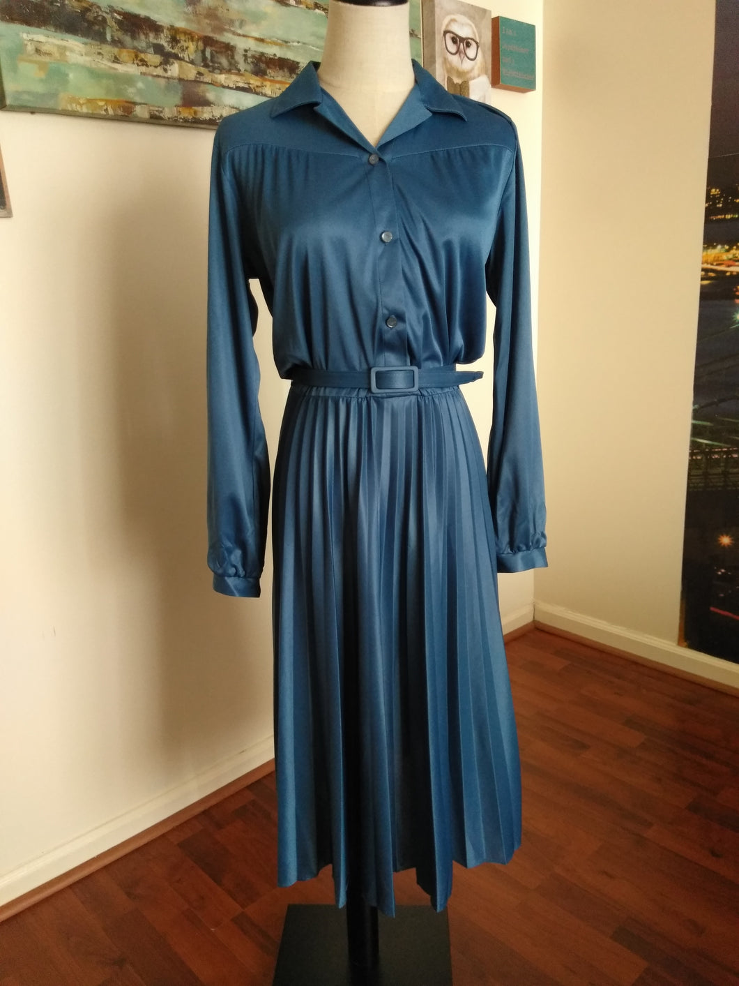 Vintage Belted Dress (D111)