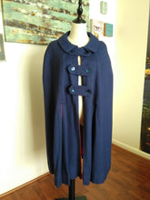 Load image into Gallery viewer, Vintage Navy Blue Cape (NN)
