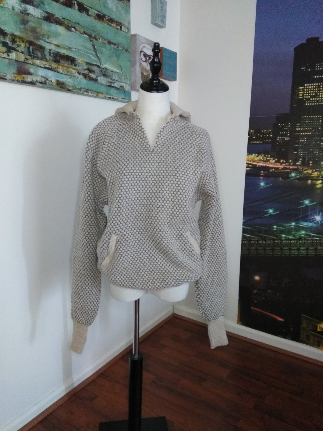 Vintage Men's Knit Collar Sweater (M23)