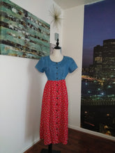 Load image into Gallery viewer, Vintage Denim Mix Dress (D141)
