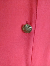 Load image into Gallery viewer, Vintage Red Silk Button Down Top (T114)
